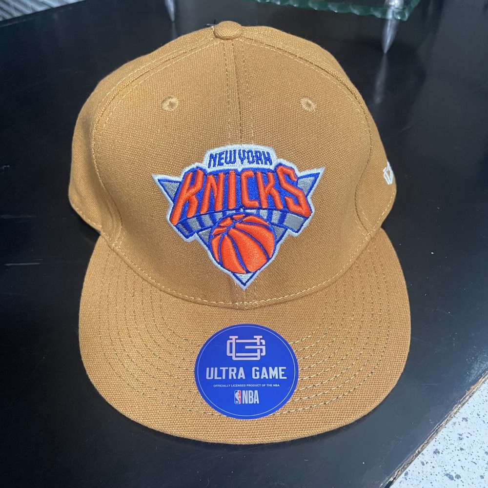 New York Knicks Ultra Game Tan Canvas Snapback‎ Hat OSFM NBA NWT